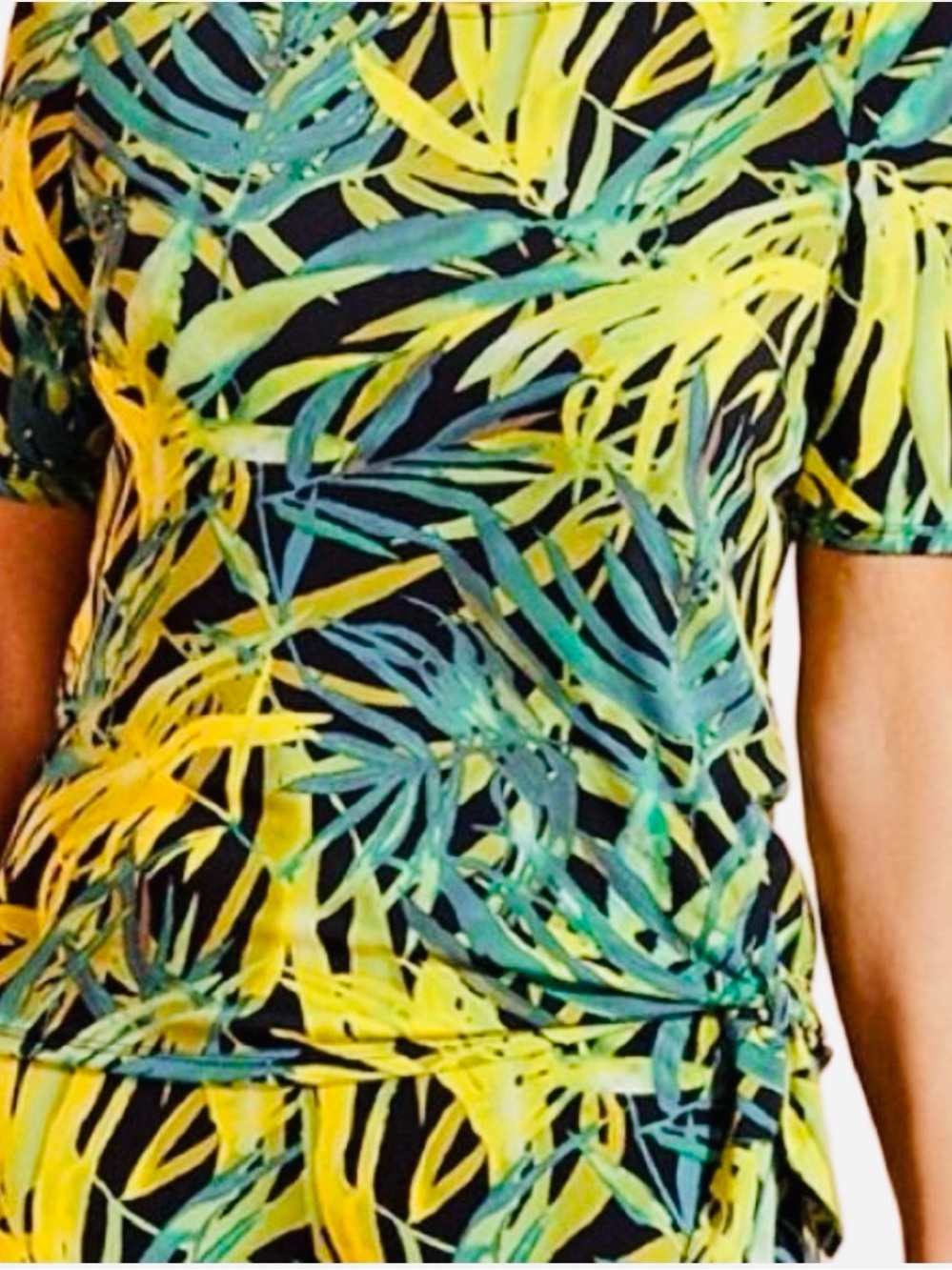 Chico’s Women's Tropical Print 2 Piece Set Top/Pants - Picture 5 of 12